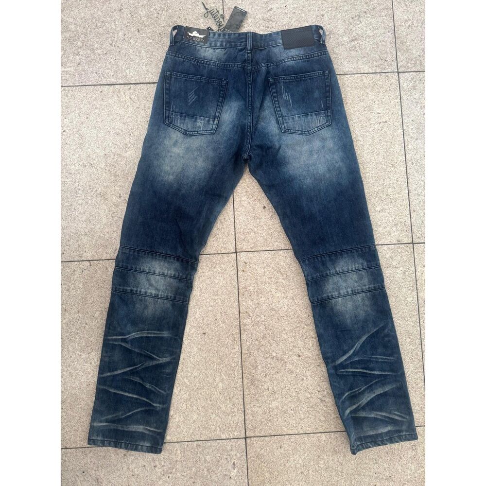 FlySociety Ripped Washed Jeans - Picture 3 of 4